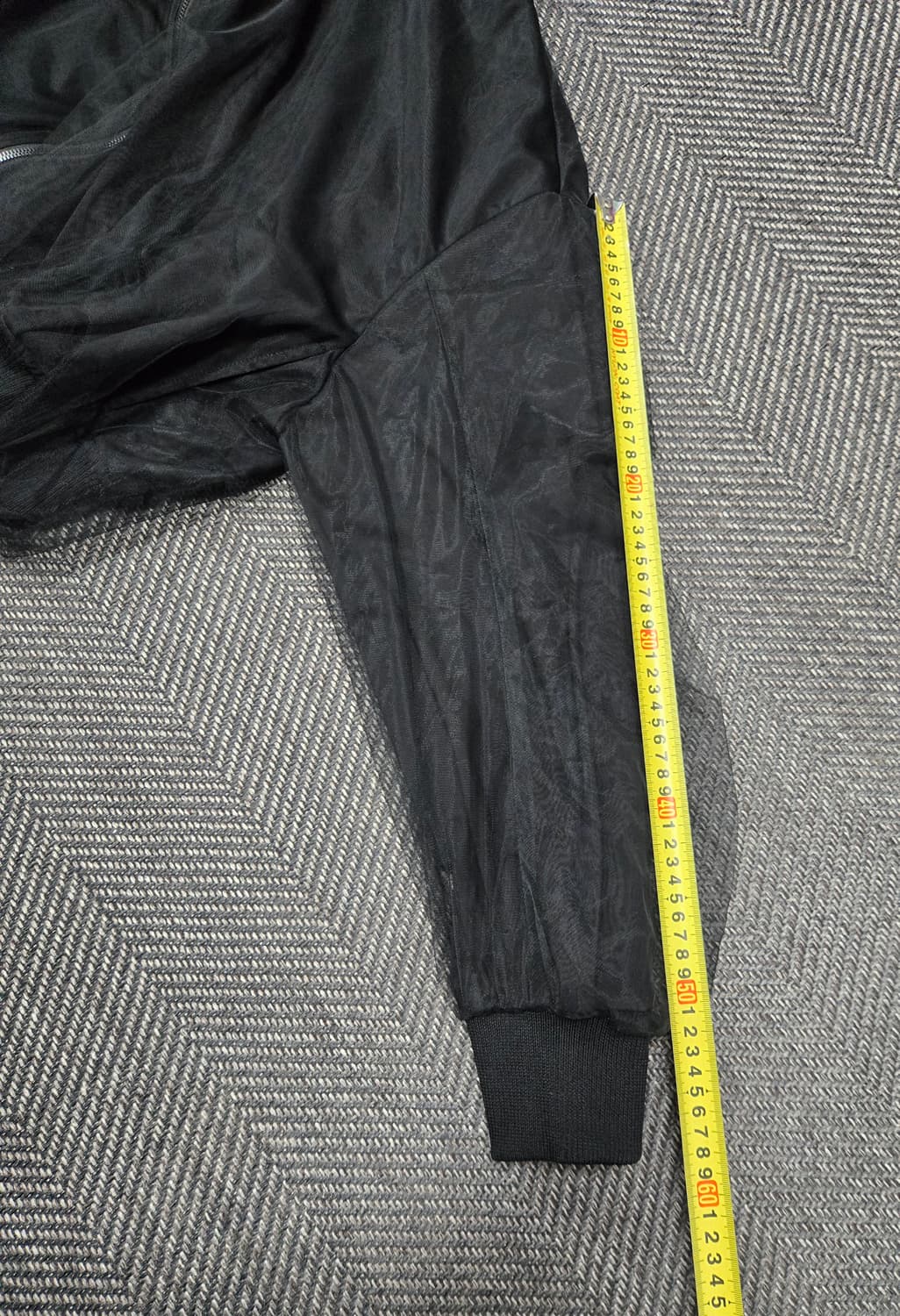 바니스뉴욕 25ss 시스루 봄버 자켓 블랙 상품이미지8