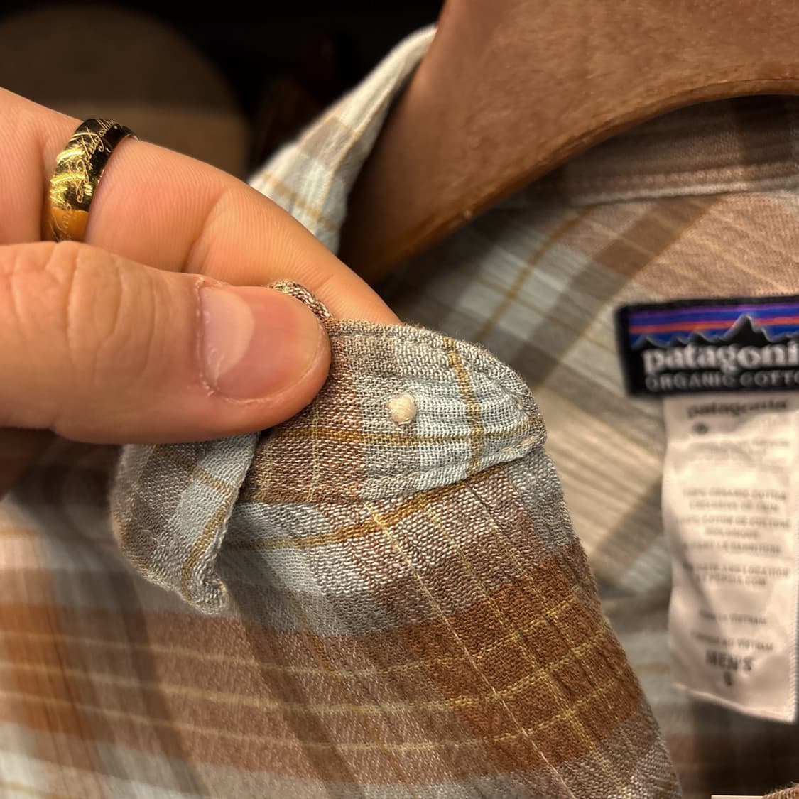 파타고니아 오가닉코튼 페이드 타탄체크 린넨 워크셔츠 N1018 상품이미지6