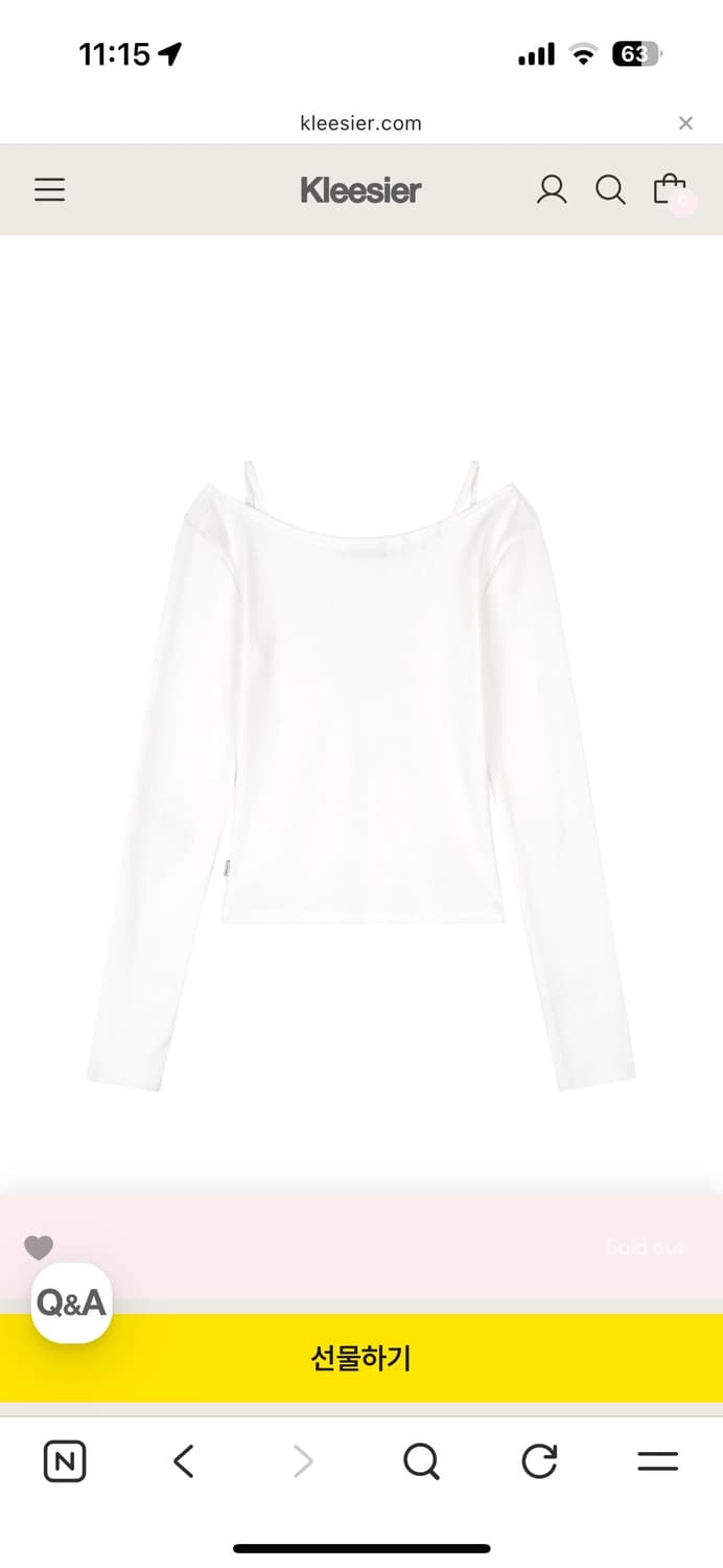 클리시어 milkshake lace button top 상품이미지4