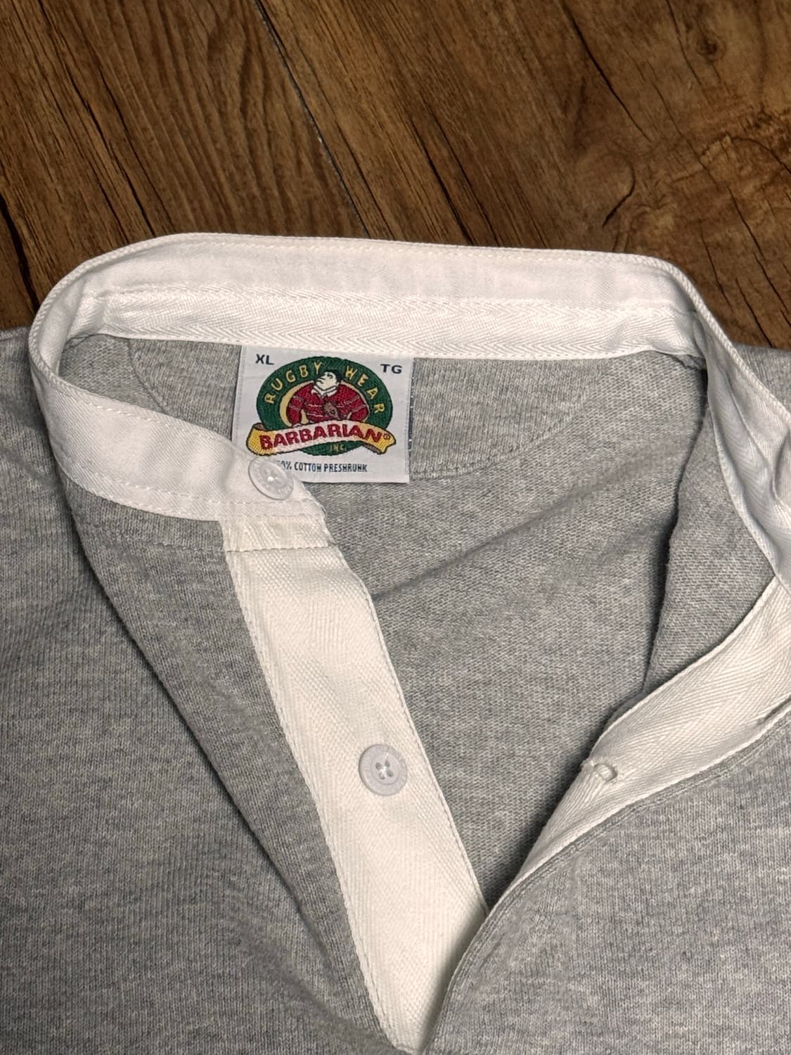 바바리안 스포츠웨어 헨리넥 롱 슬리브 럭비 티셔츠 상품이미지4