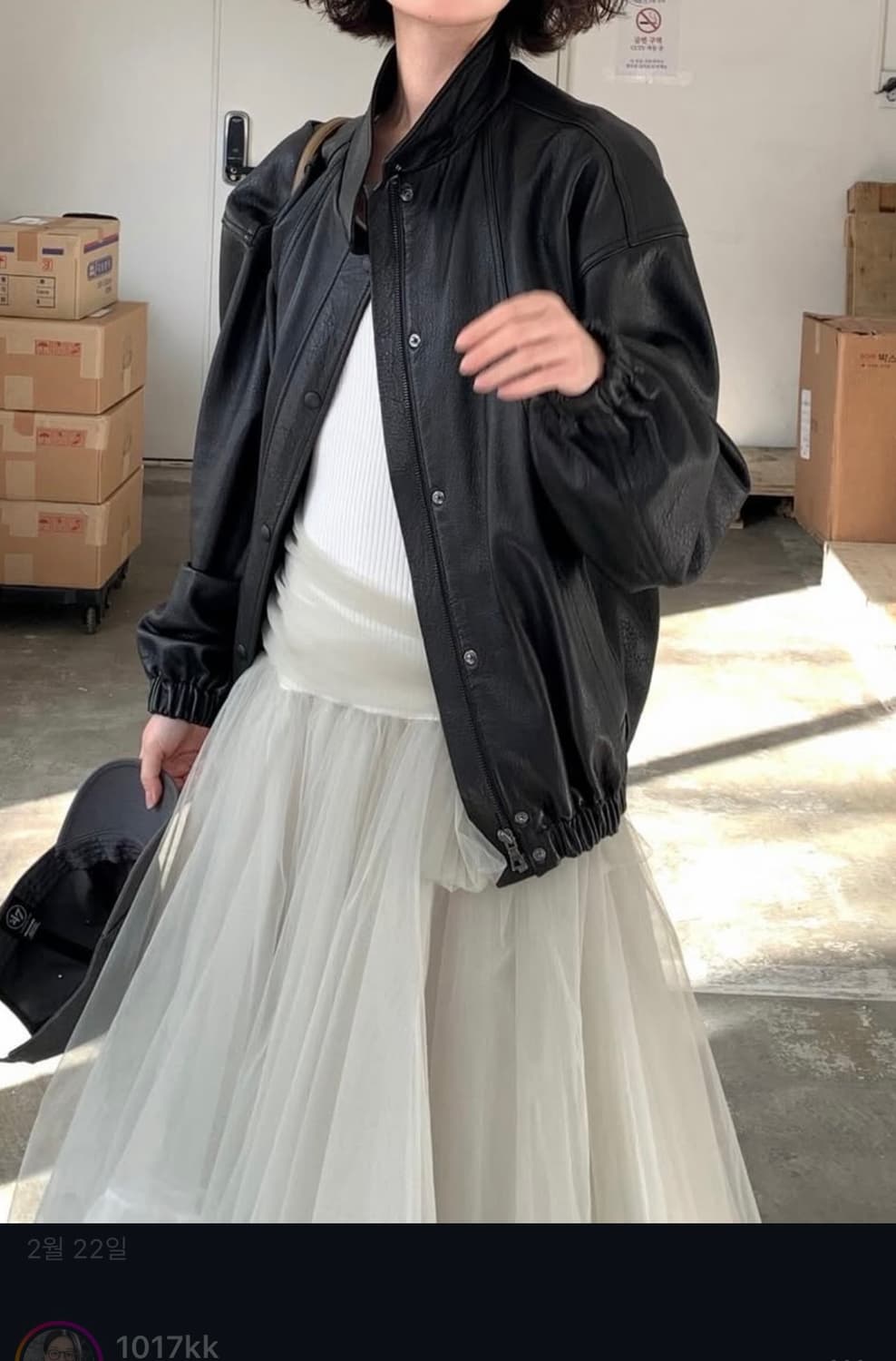 ribbonbit caden leather jacket 상품이미지8