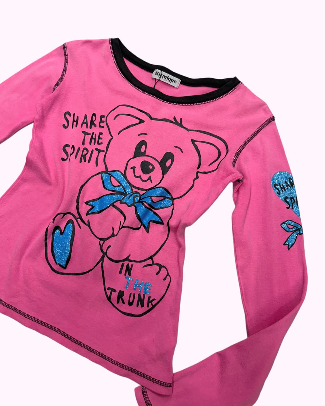 kitsch bear pink t-shirt 상품이미지2