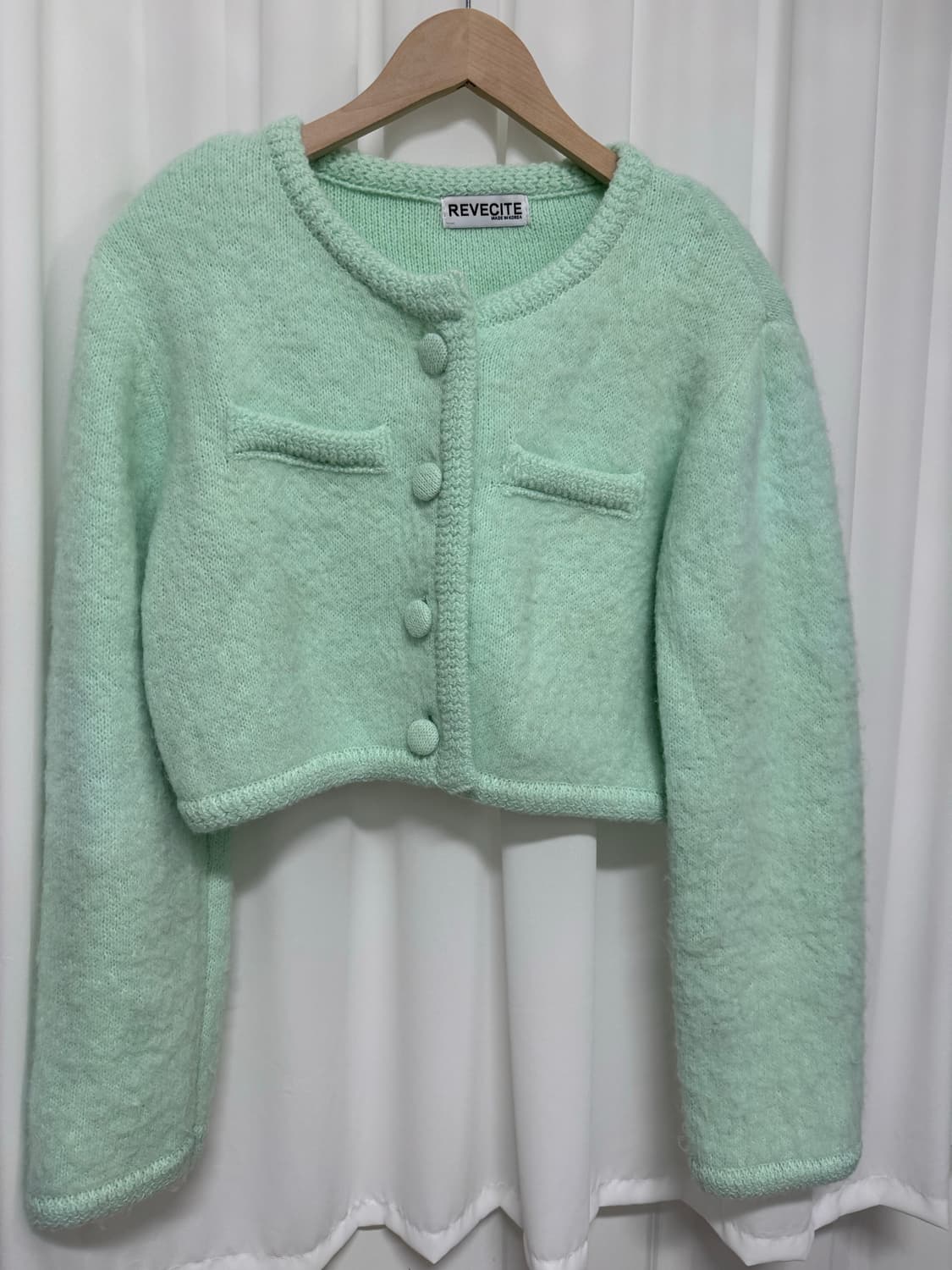 레브시티 코코 브러쉬 가디건 상품이미지4