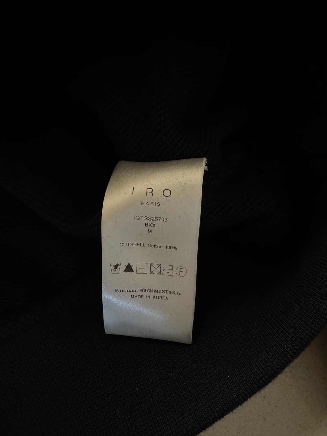 IRO PARIS 24fw 이로맨 벨벳 심볼 스웻셔츠 맨투맨 상품이미지6