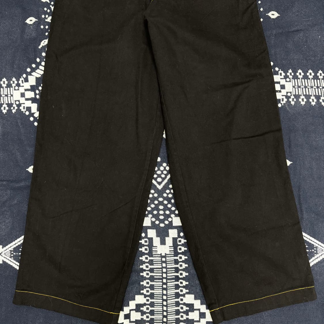 JAMI 옐로우 스티치 지퍼 와이드 벌룬 팬츠 상품이미지6