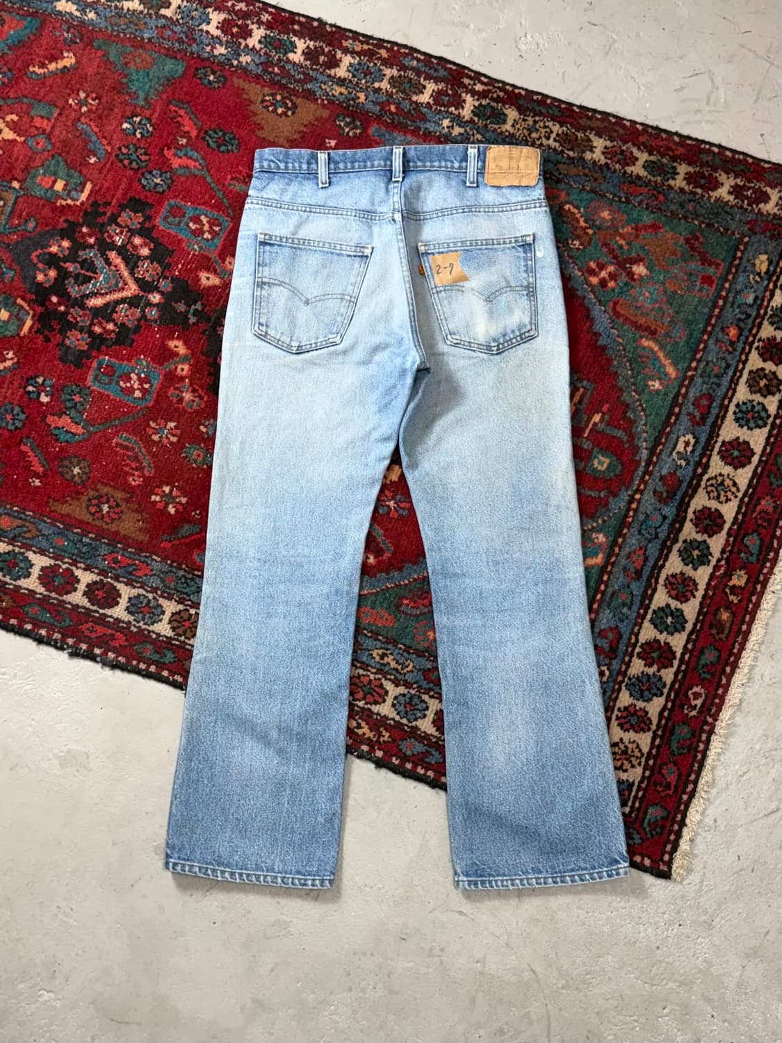 80’s USA 빈티지 리바이스 517 오렌지탭 부츠컷 리바이스 청바지 상품이미지4