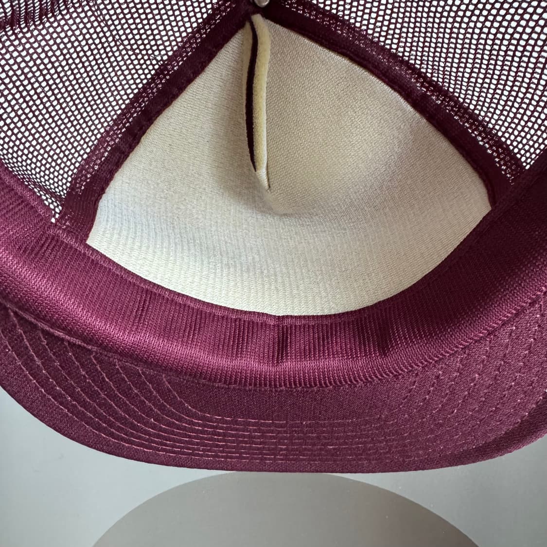 USA 빈티지 모자 볼캡 vintage cap 트러커 메쉬 버건디 상품이미지3