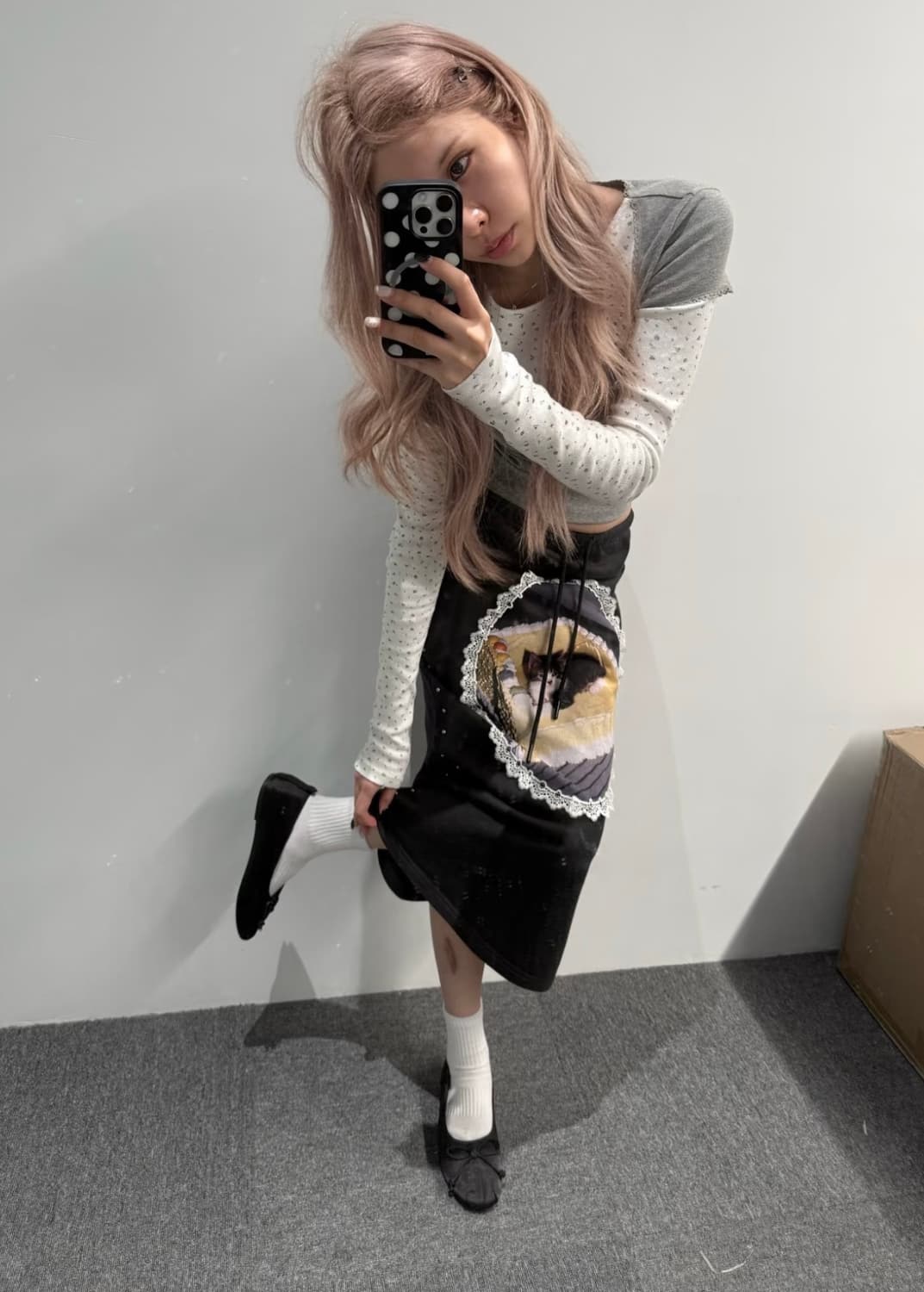 verse 고양이 스커트 상품이미지2