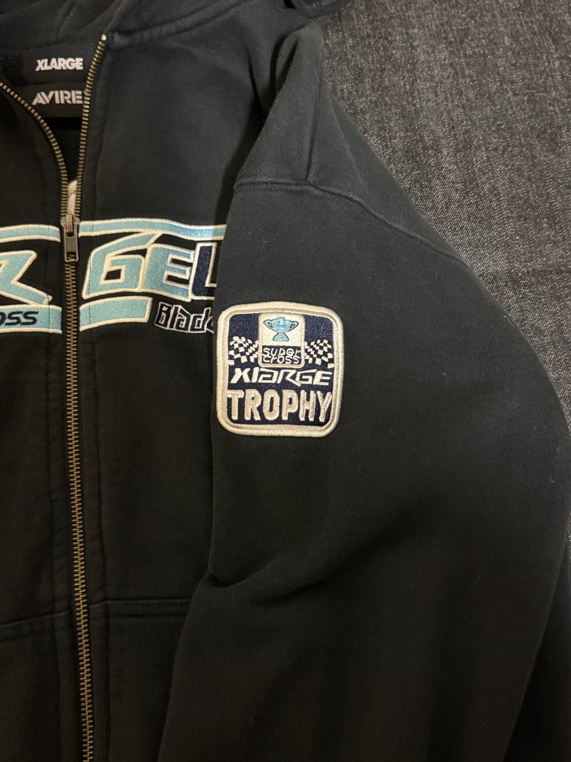 아비렉스 XLARGE 일본 한정 콜라보 크롭 후드 상품이미지6