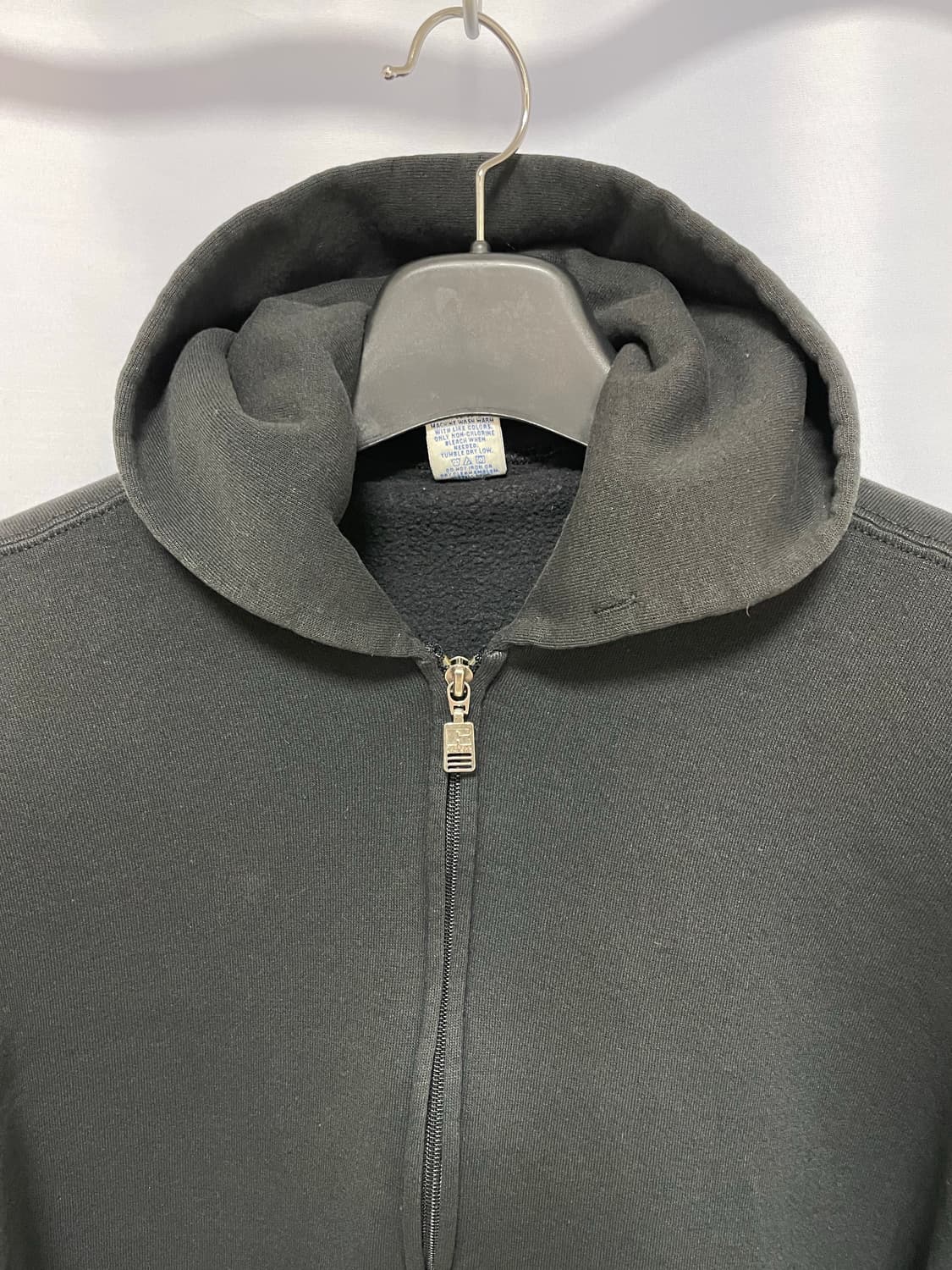 [D.O Vtg] 90s 러셀 50/50 후드 집업 블랙(XXL) 상품이미지3