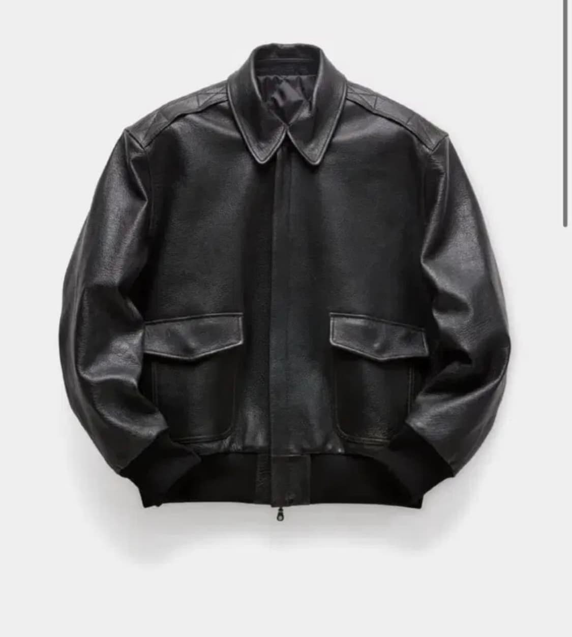 쿠어 coor A-2 가죽자켓 블랙 XL 상품이미지1