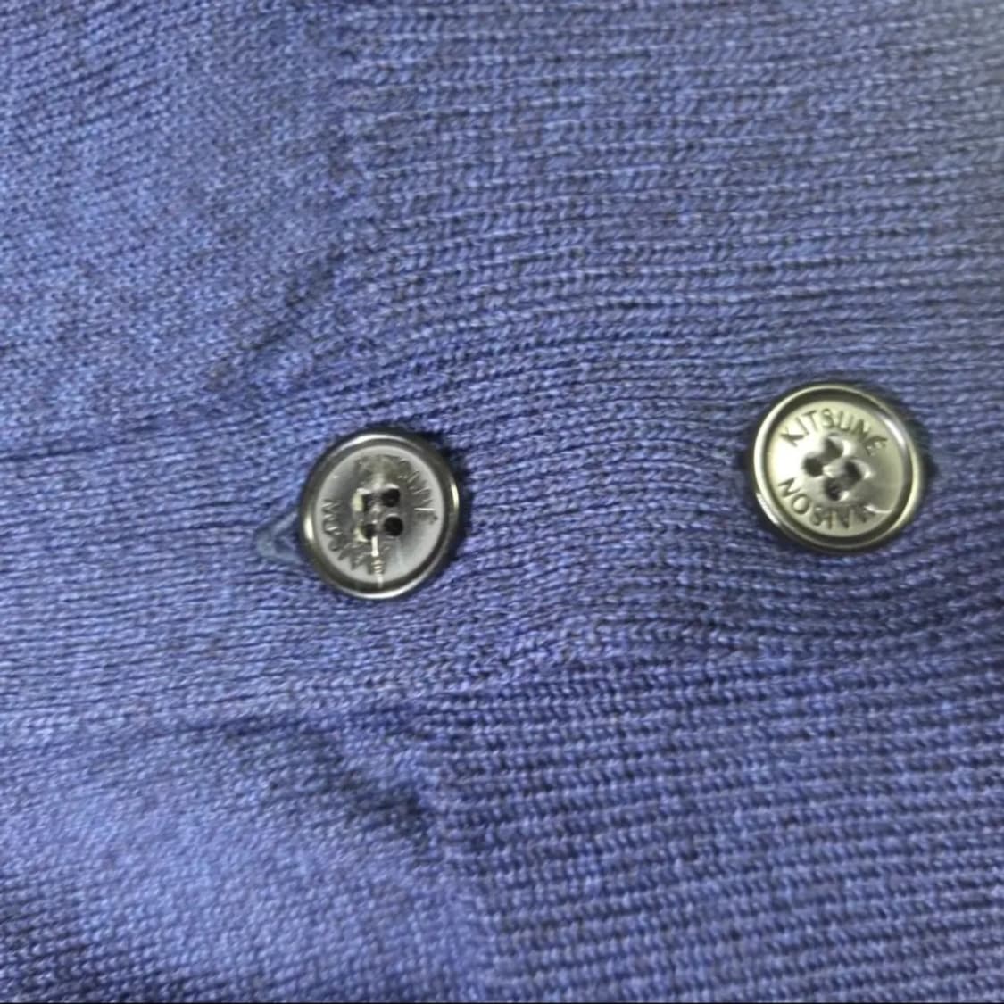 [정품 새상품] 메종키츠네 네이비 가디건 95~100 상품이미지5