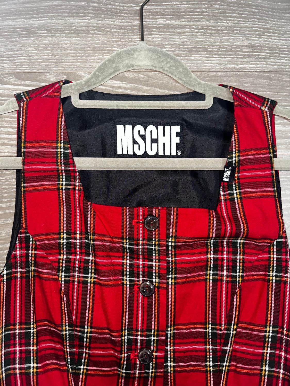 미스치프 체크 원피스 상품이미지2