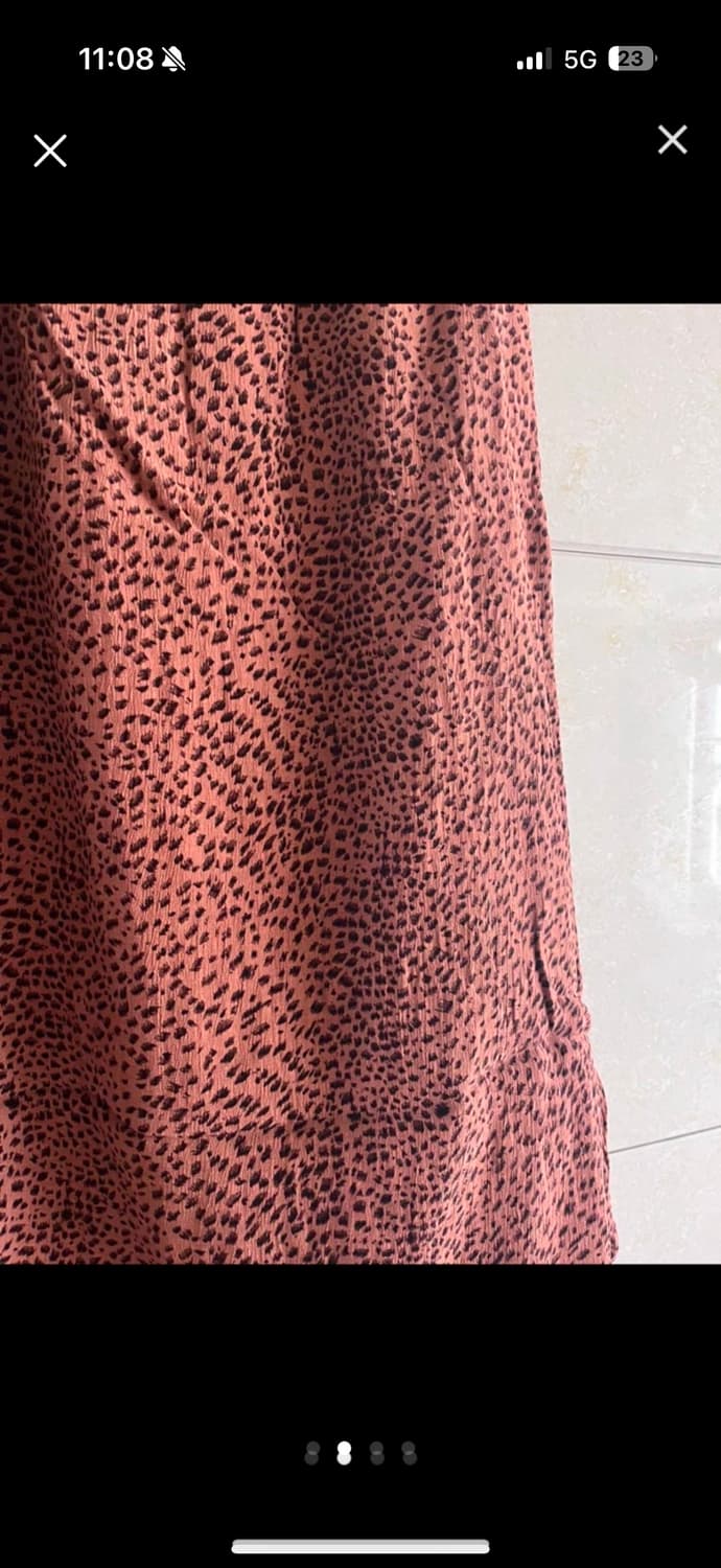 1회 착용) 핑크 호피 스커트 상품이미지2