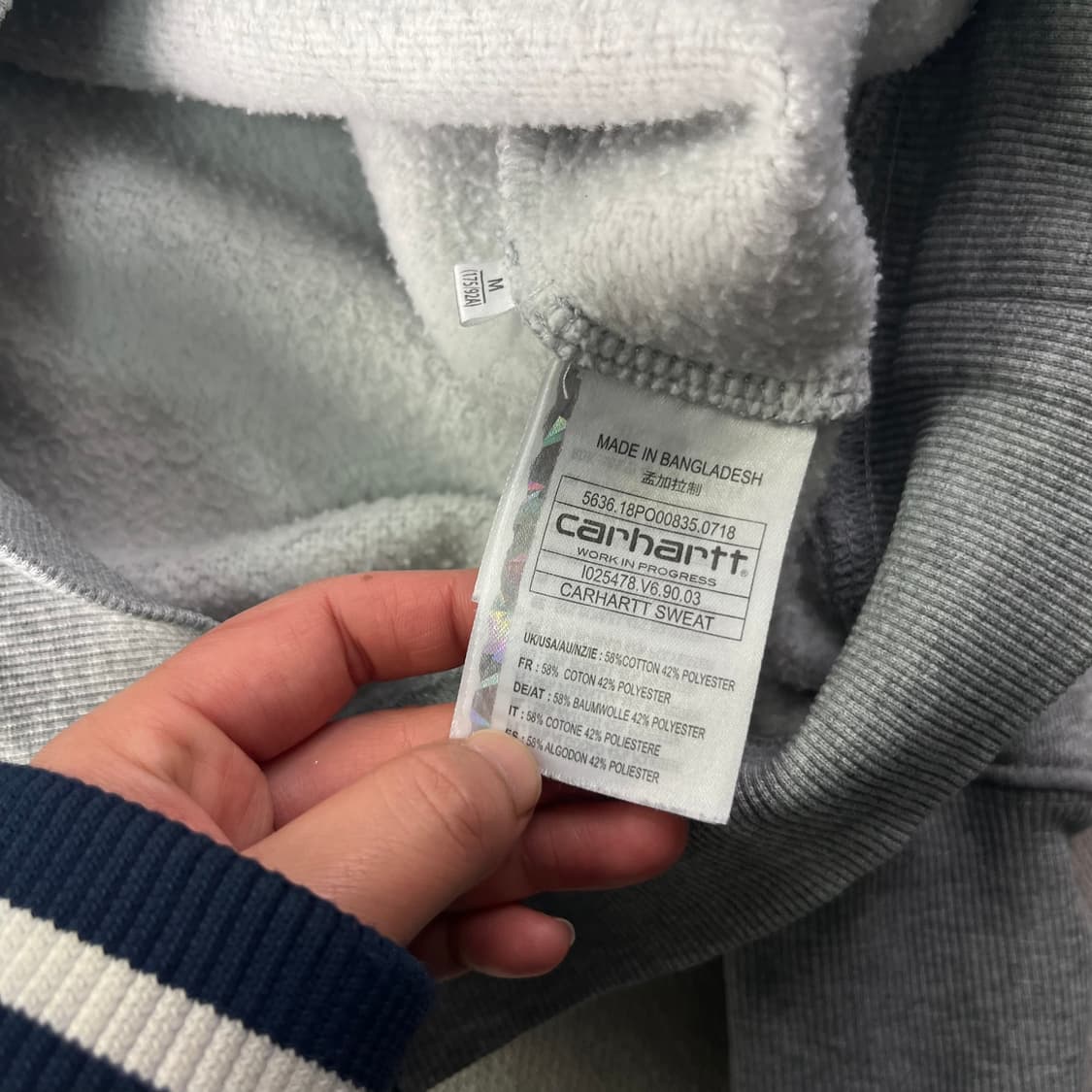 100 칼하트wip 스펠아웃 맨투맨 상품이미지5