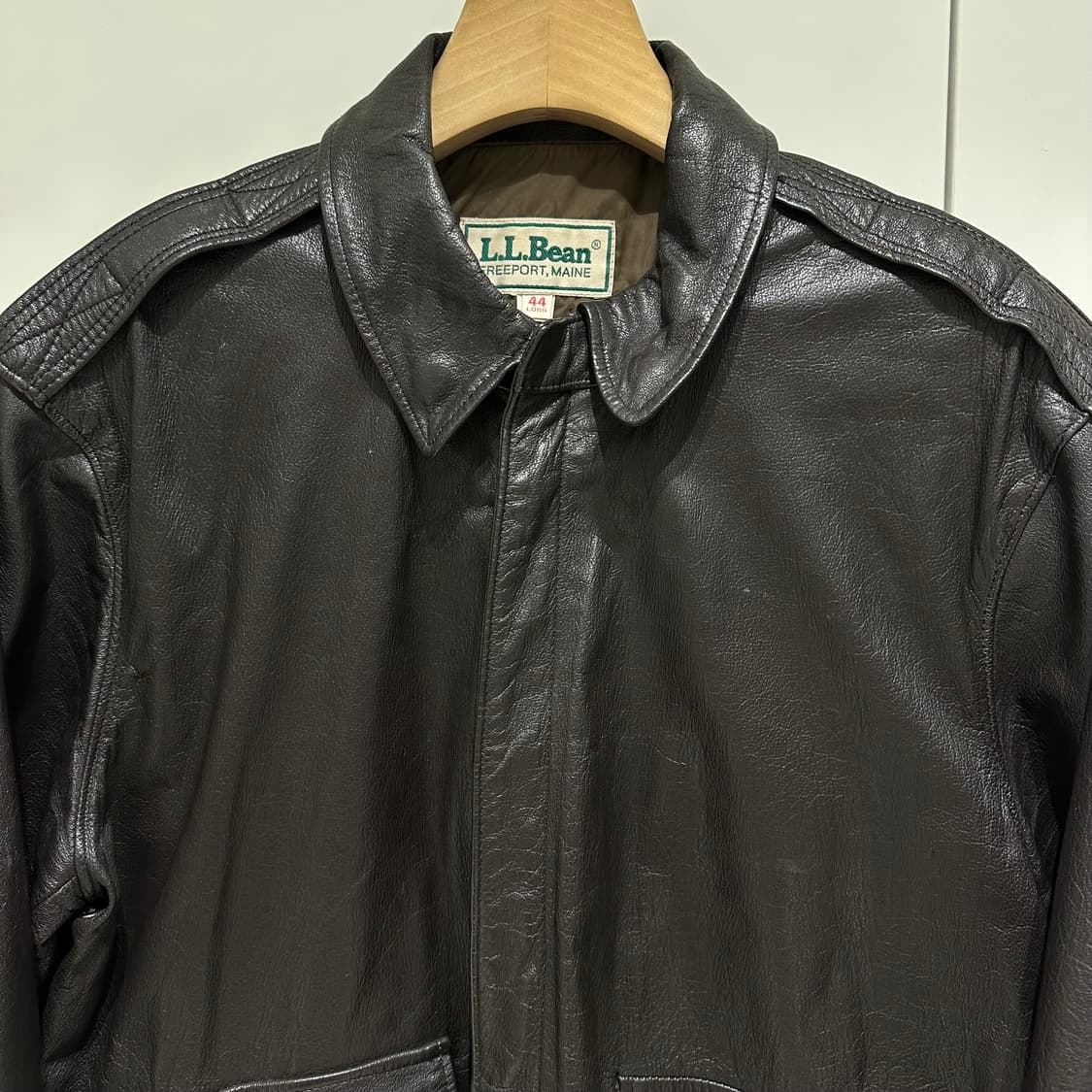 70‘s llbean 고트스킨 a-2 자켓 상품이미지4