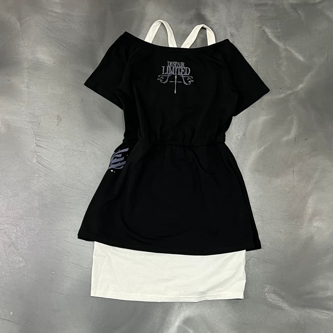  빈티지 펑크 큐빅 레터링 반팔티 y16308 상품이미지2