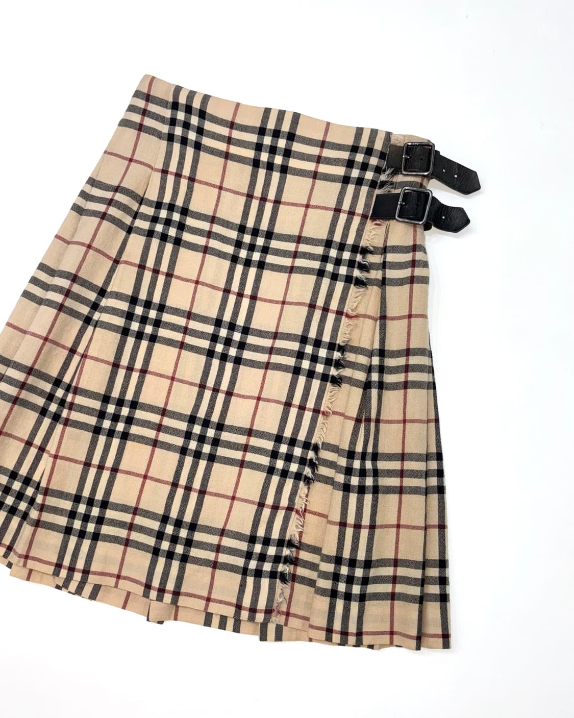 Burberry 버버리 노바체크 울 벨티드 랩 스커트 상품이미지6