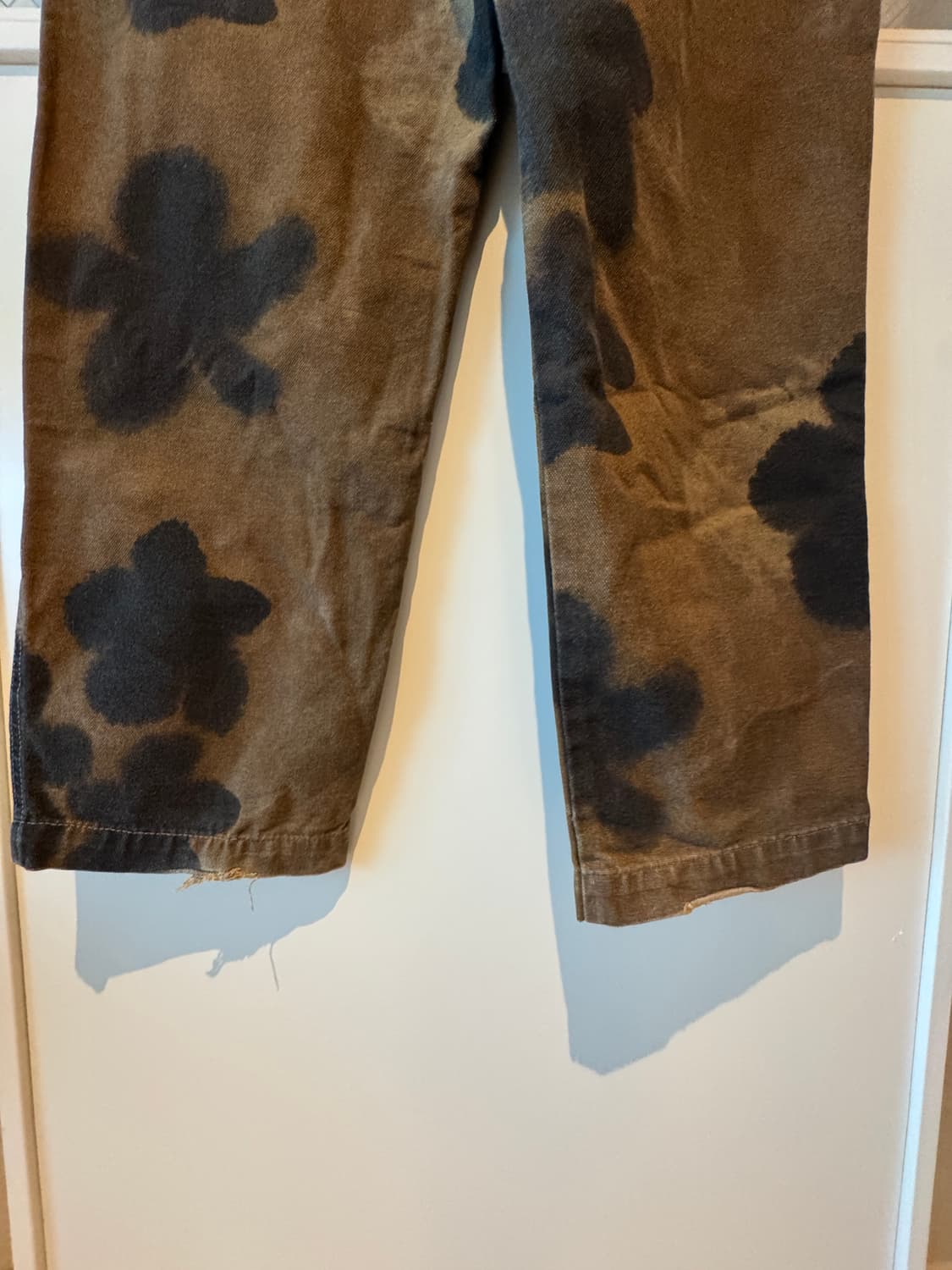 스투시 플로랄 다잉 더블니 워크팬츠 상품이미지3