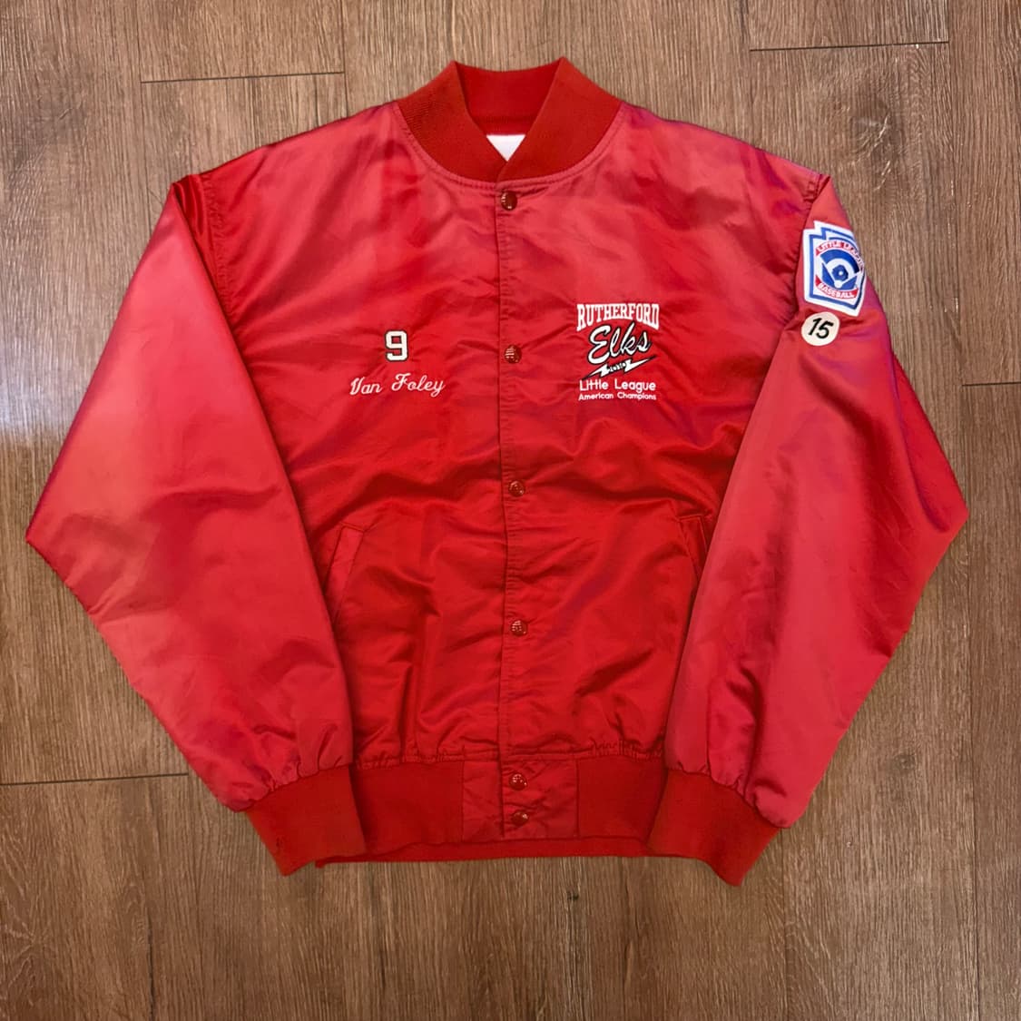 USA 빈티지 바시티자켓 레드 상품이미지1