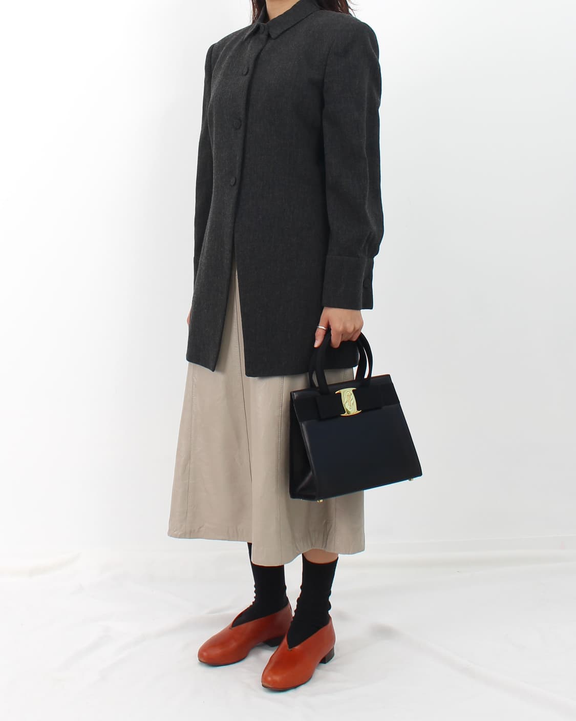 엠포리오 아르마니 ARMANI 빈티지 울 그레이 모던 트임 슬릿 자켓 상품이미지10