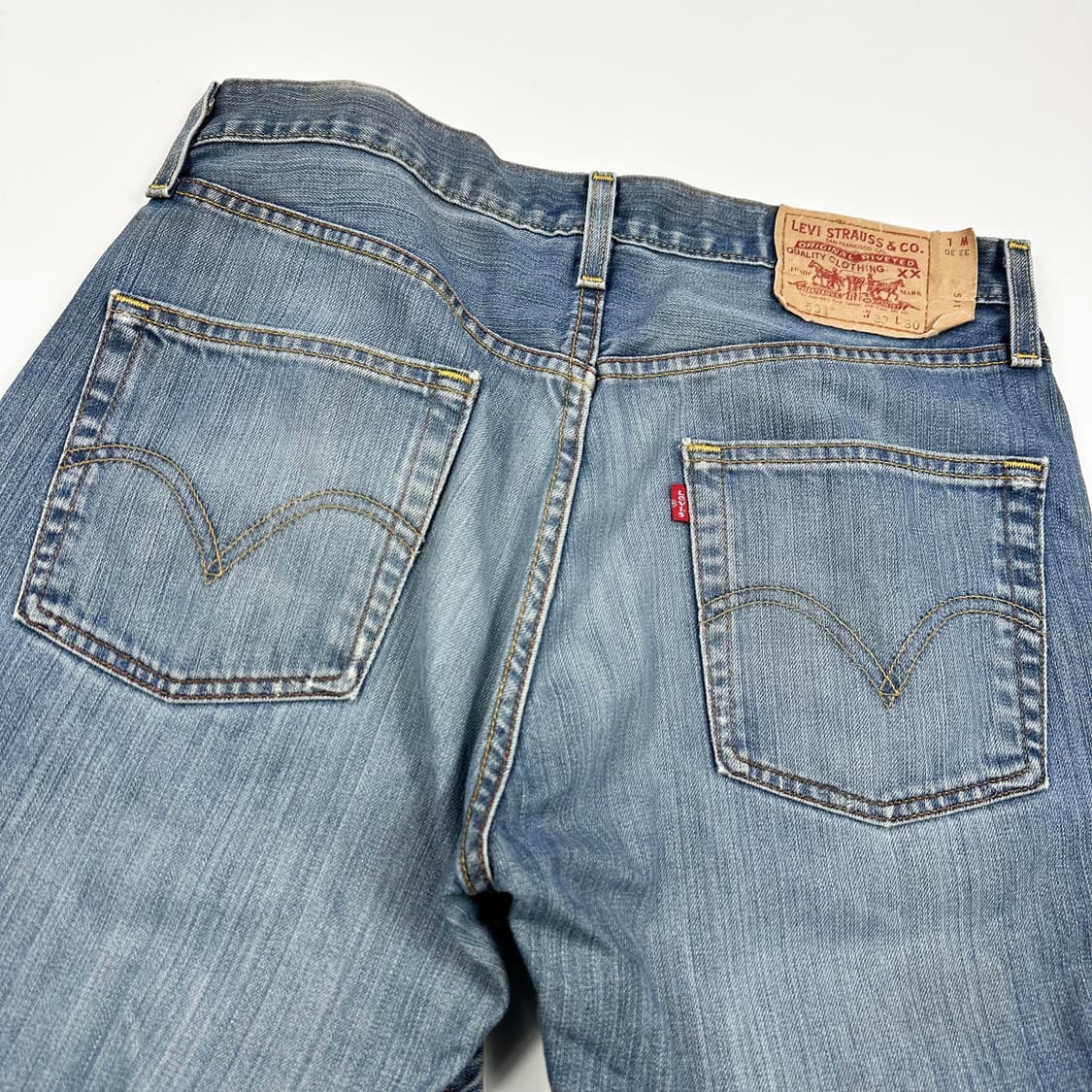 리바이스 501 오리지널 워싱 데님 팬츠 (33인치) 상품이미지6