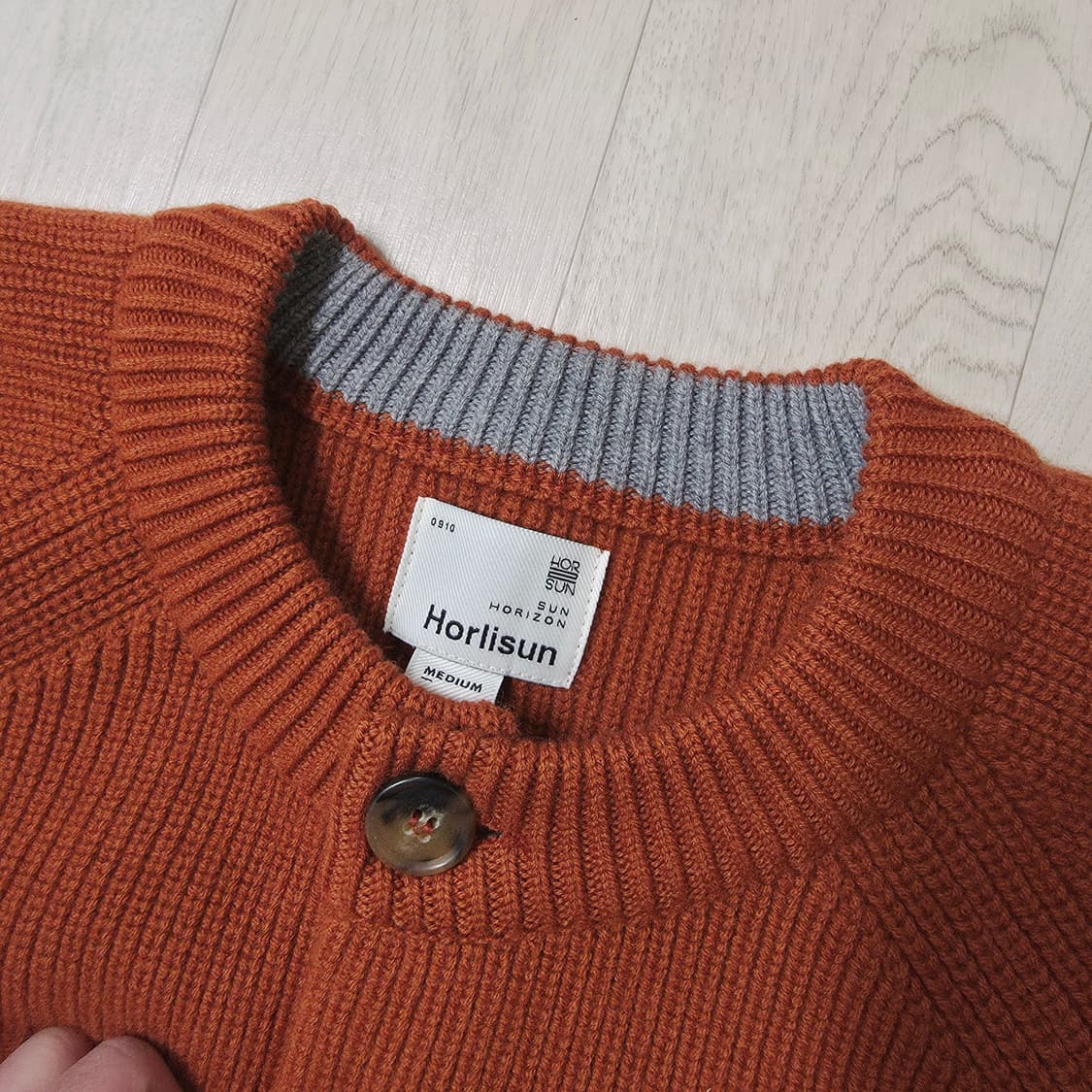 [M] 홀리선 아네트 가디건 러스트 오렌지 상품이미지2