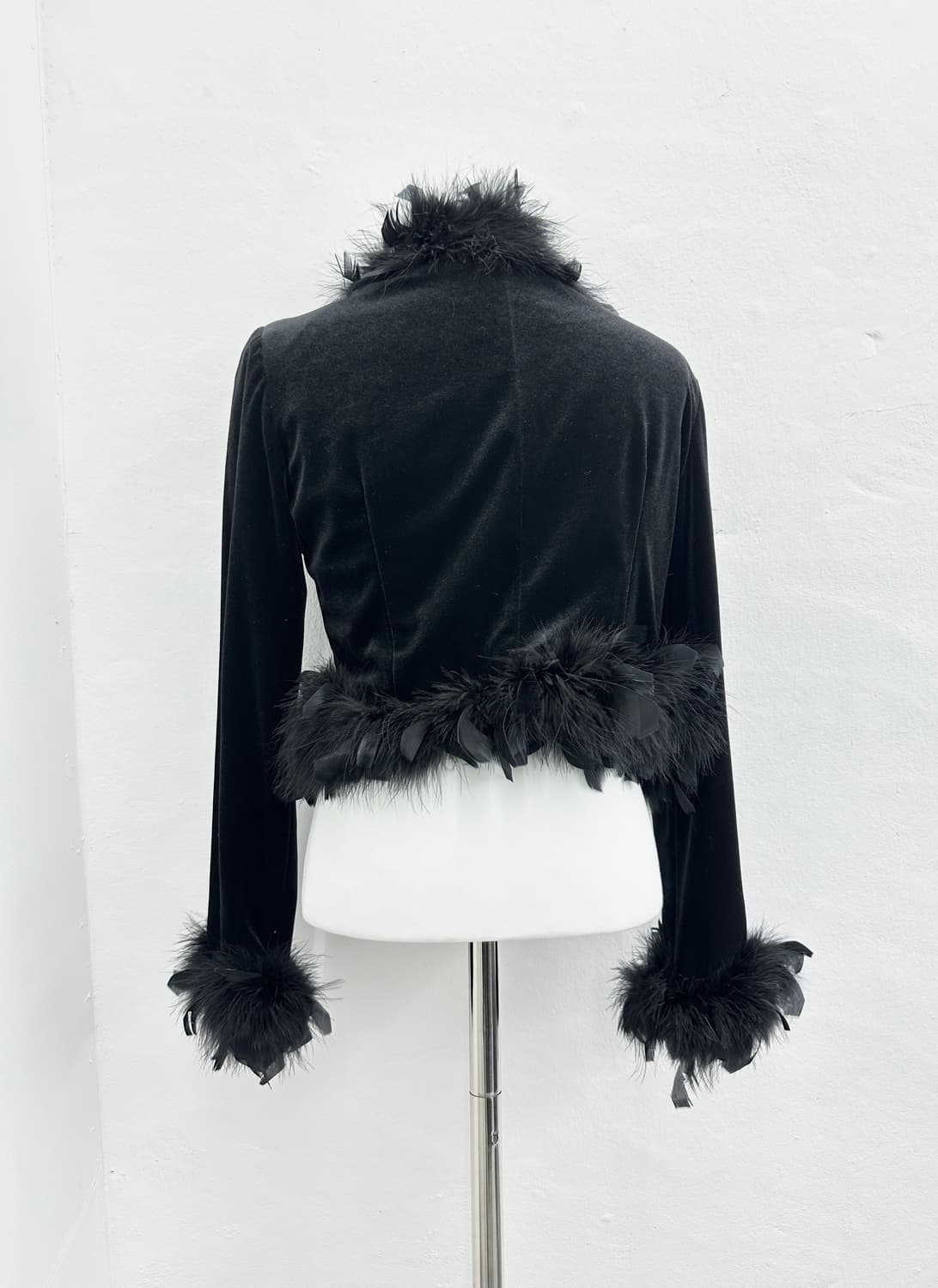 Leggy Press velvet fur cardigan  상품이미지3