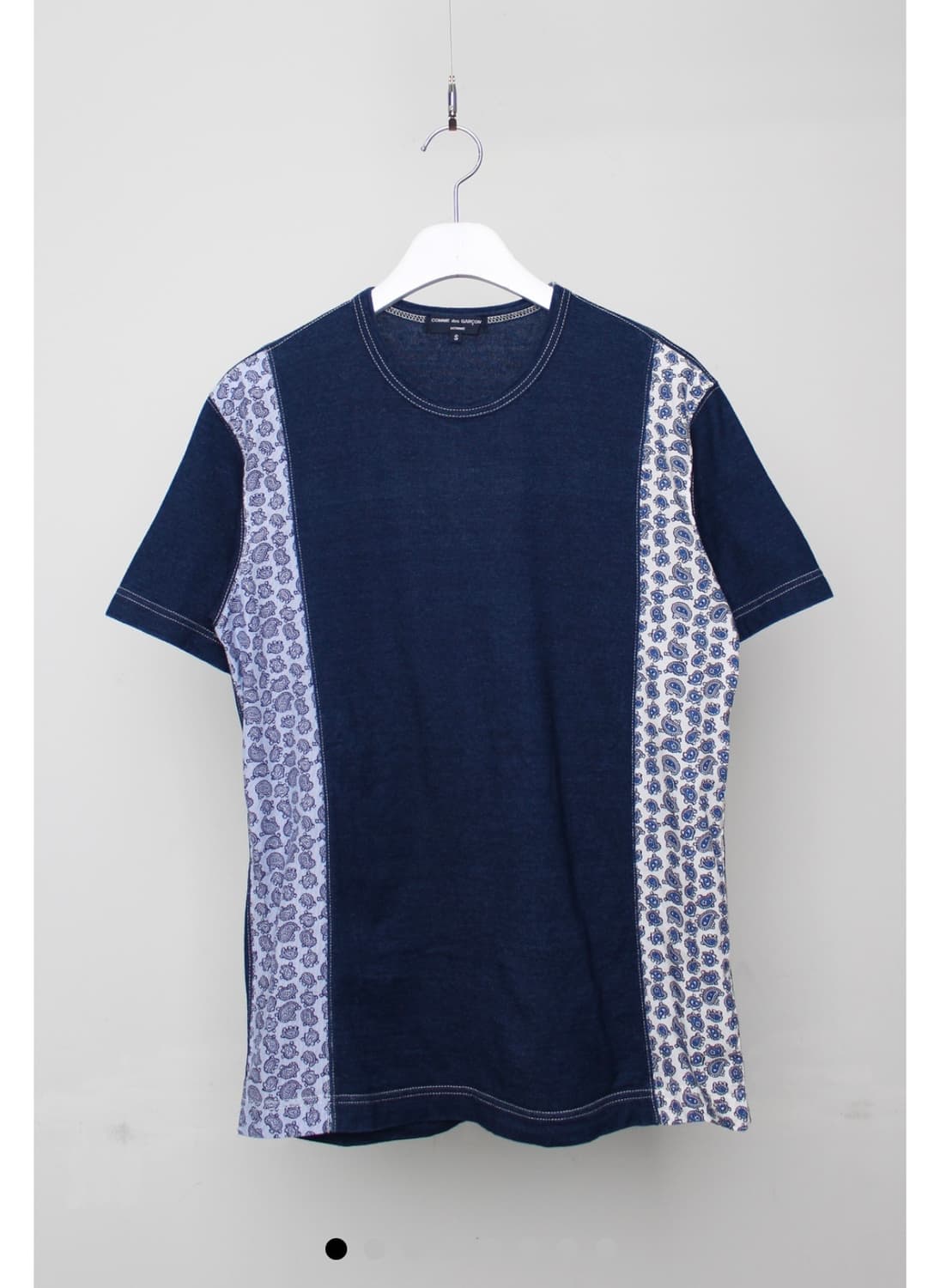 빈티지 꼼데가르송 페이즐리 반팔 티셔츠 상품이미지1