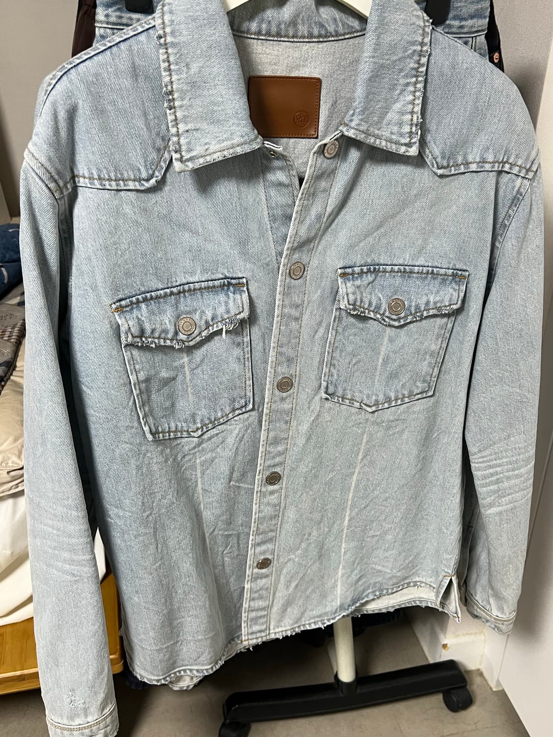 렉토 24SS RC 시그니처 데님 셔츠 (S) 상품이미지2