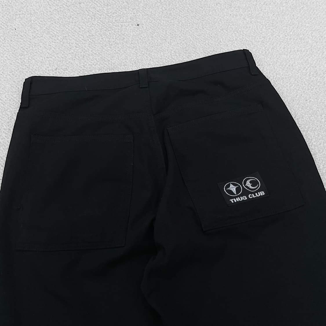 떠그클럽 Thug club 떠그 코튼 팬츠 블랙 상품이미지4