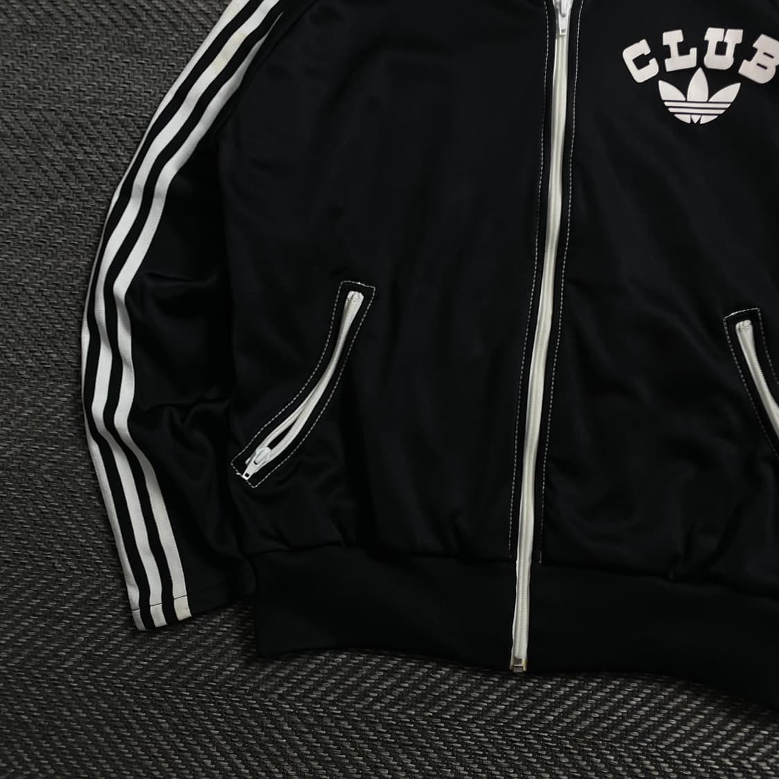 00s 아디다스 클럽 빅로고 올드스쿨 트랙탑 져지o 4064 상품이미지4