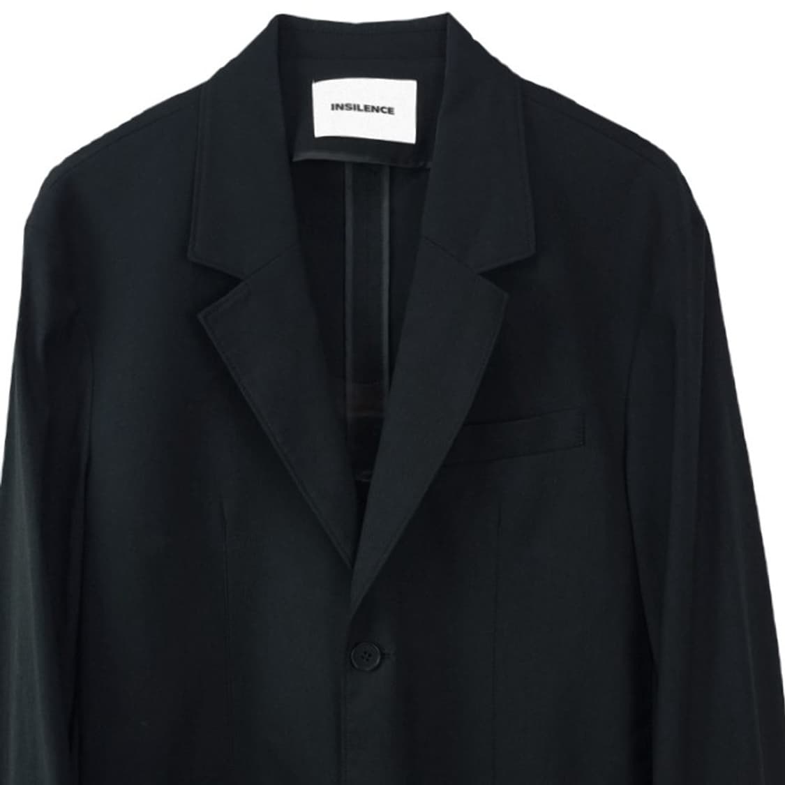 인사일런스 투버튼 오버핏 블레이저 블랙 M16564 상품이미지4