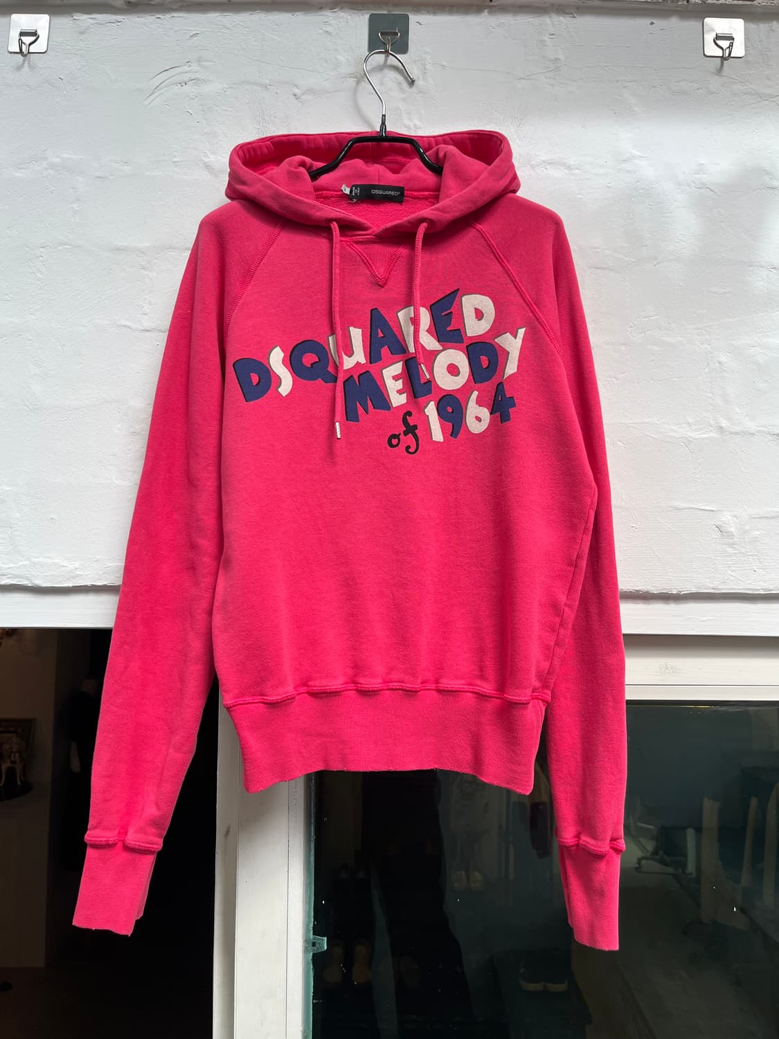 Dsquared2 핑크 로고 후드티 S 상품이미지1