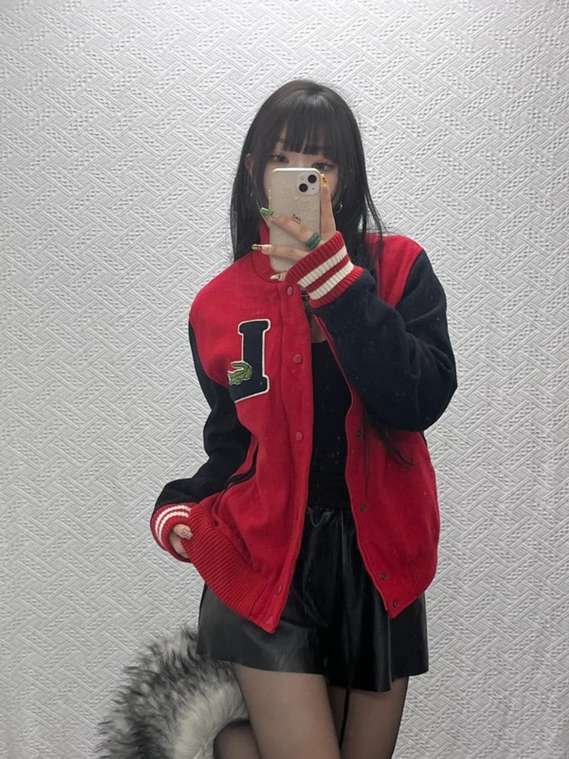 라코스테 올드스쿨 레트로 울 바시티 자켓 48 C09569 상품이미지2