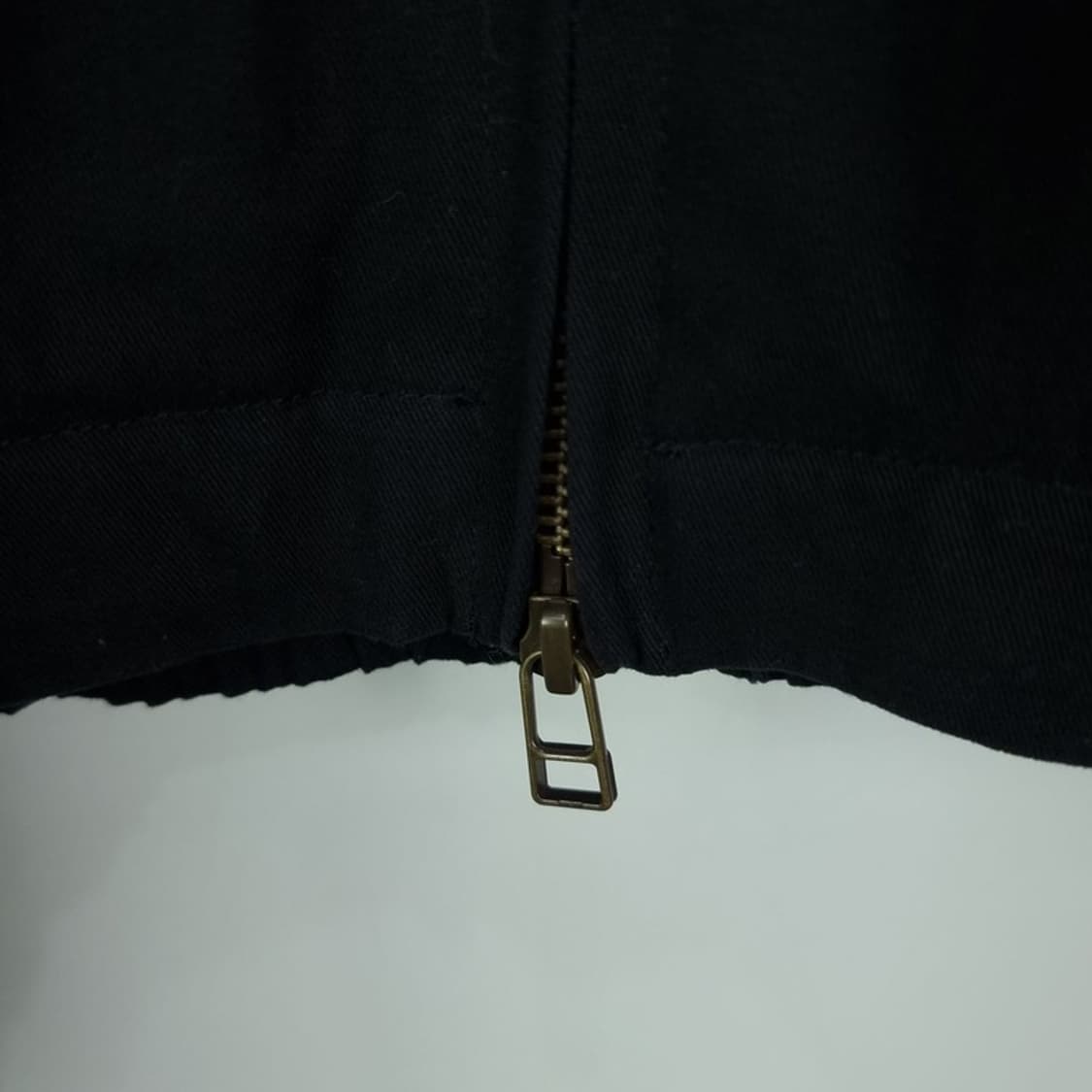 [나이스고스트클럽] 로고 자수 코튼 블루종 집업 자켓 블랙 M19106 상품이미지7