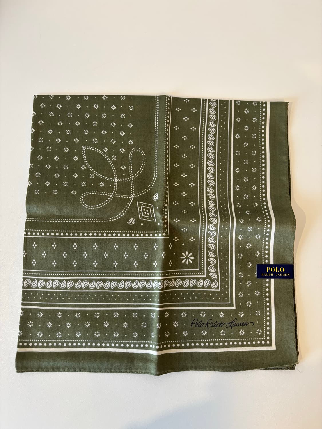 폴로 랄프로렌 Bandana 손수건 네이비/카키 상품이미지5