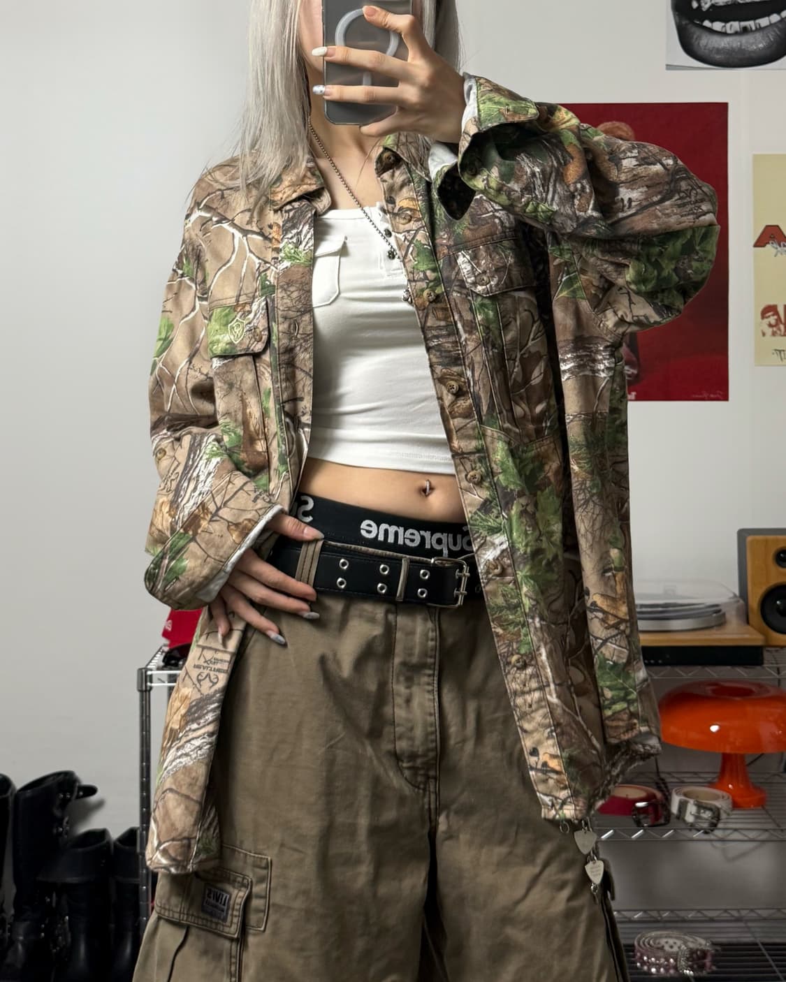 빈티지 00s 아메리칸 리얼트리 셔츠 상품이미지1