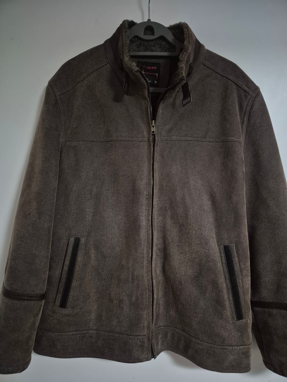 Vintage 스웨이드 가죽 무스탕 자켓 XL 상품이미지1