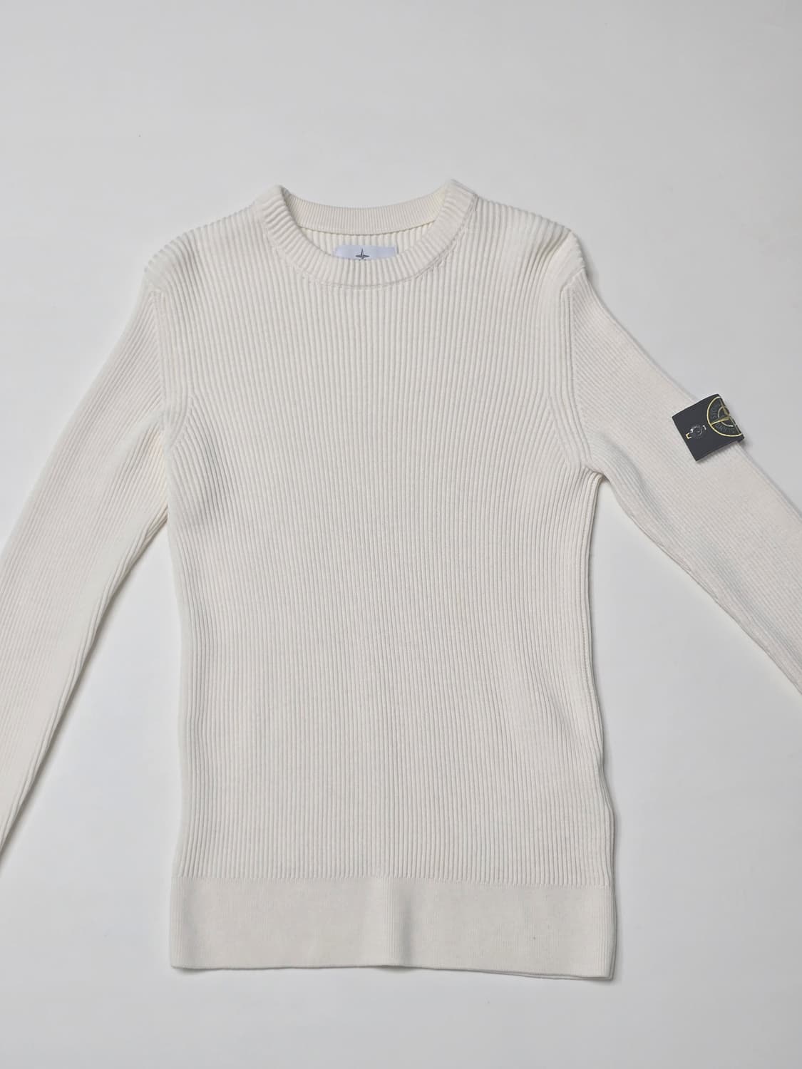 스톤아일랜드 아이보리 리브 니트 M(정품) 상품이미지2