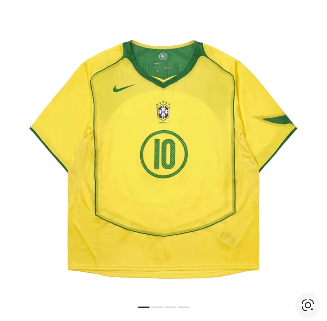 나이키 호나우지뉴 브라질 2004 토탈 90 리이슈 사커 레플리카 저지 상품이미지1