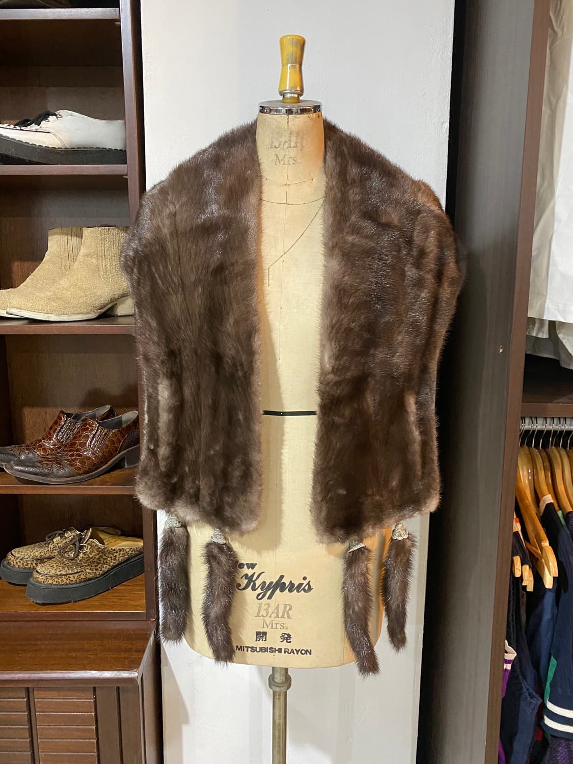 VTG mink shawl muffler 상품이미지1