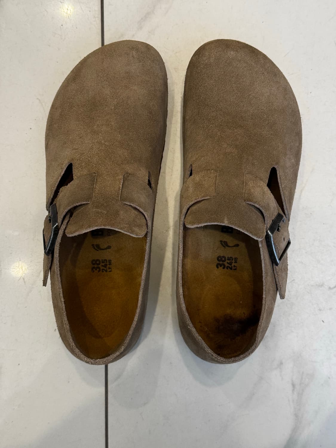 버켄스탁 런던 스웨이드 Taupe 38 (245) 사이즈 상품이미지1