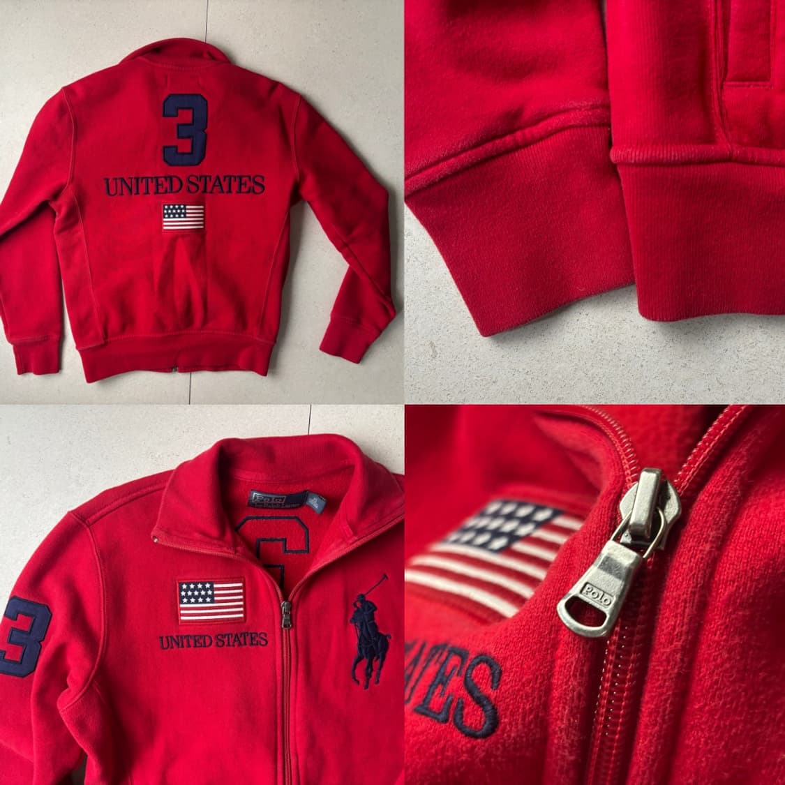 폴로 빅포니 성조기 집업 상품이미지4