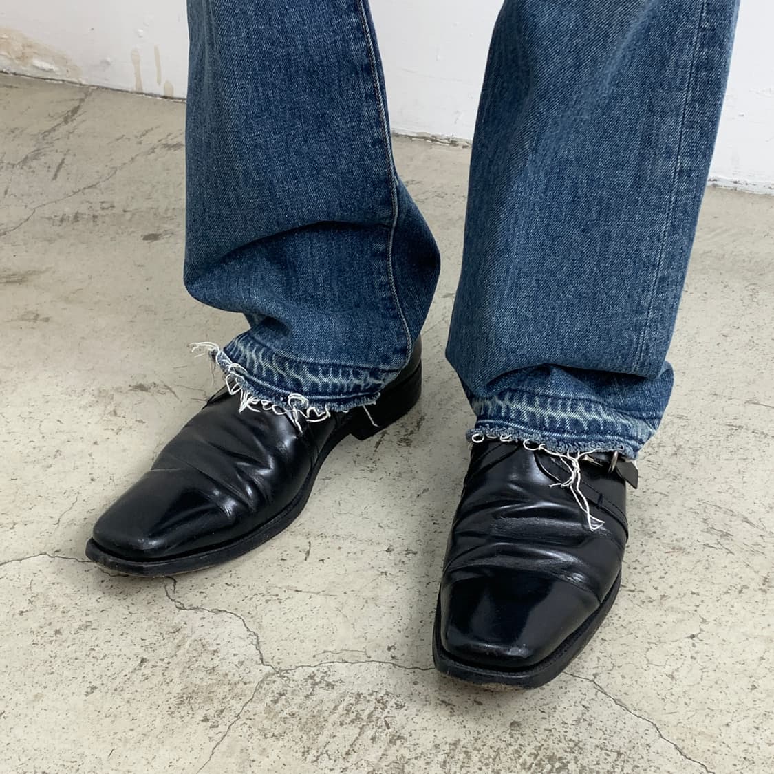 지에다 웨스턴 부츠컷 데님 팬츠 상품이미지10