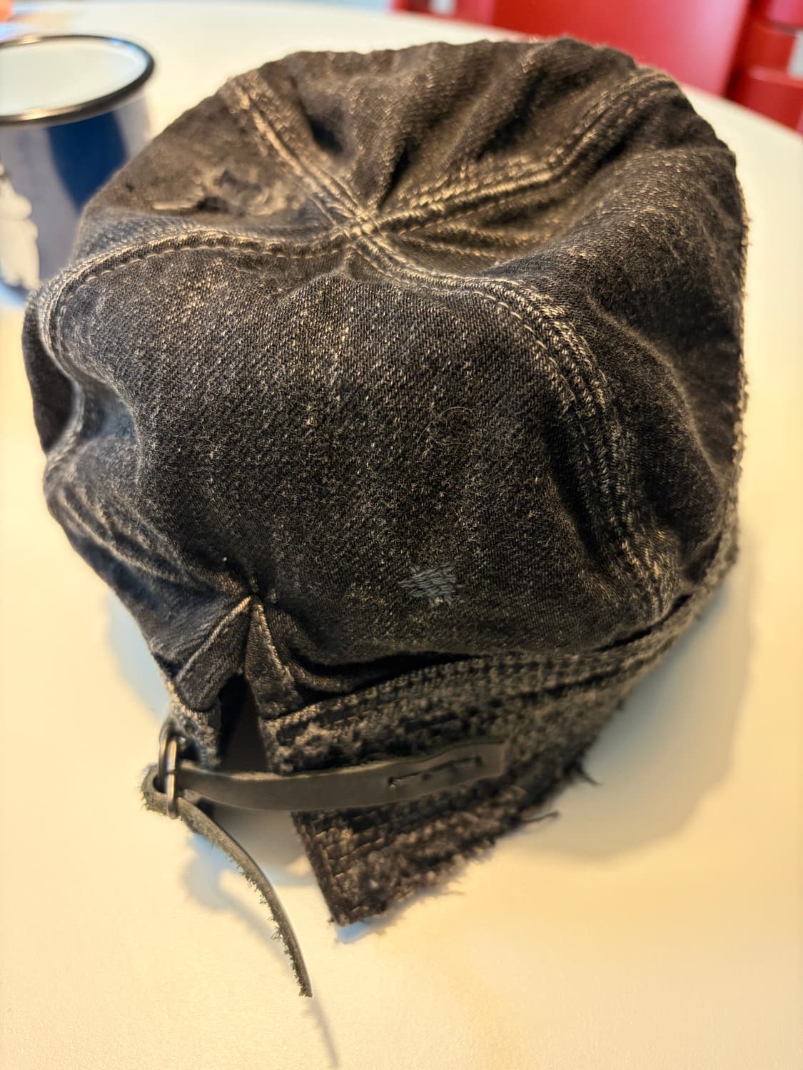 Kapital 캐피탈 노인과 바다 블랙 데미지 캡 상품이미지7