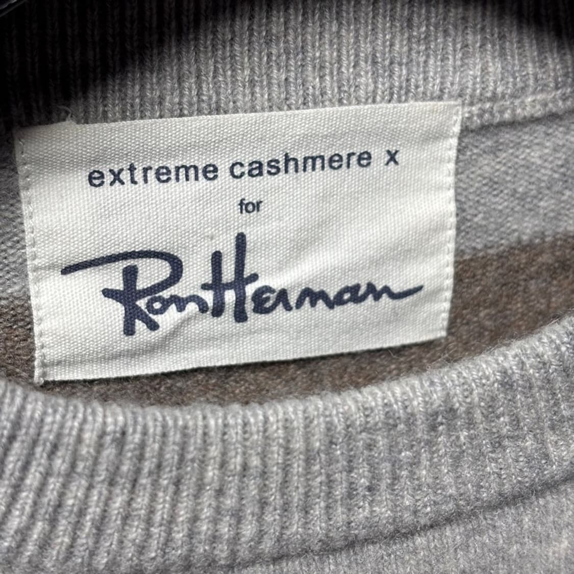 F) 익스트림 캐시미어 * 론 하만 스트라이프 니트 상품이미지3