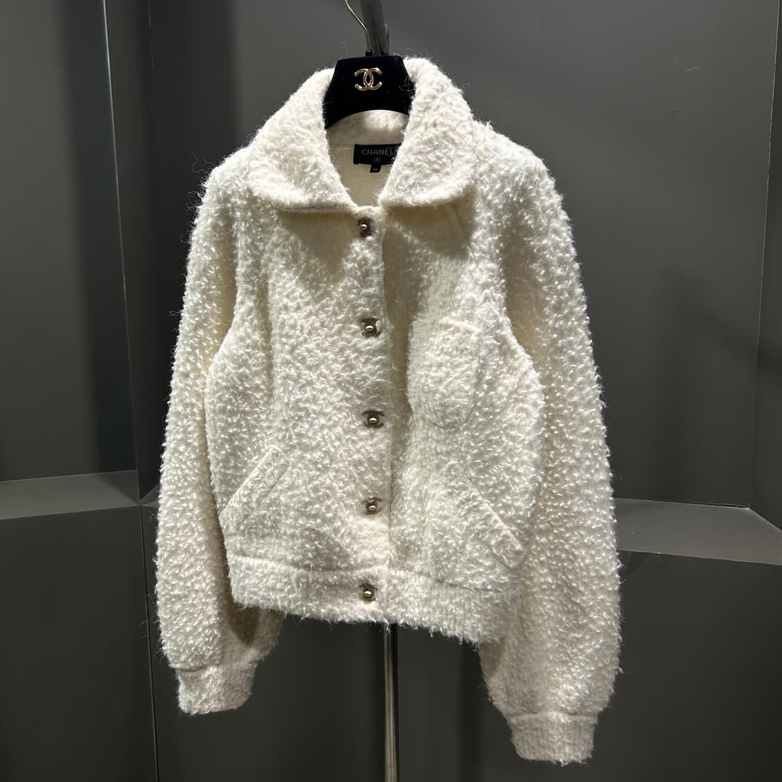 샤넬 턴락 부클 가디건 블루종 자켓 상품이미지1