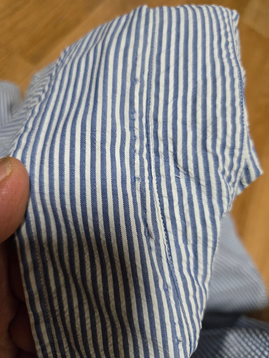 폴로 랄프로렌 정품 남성 시어서커 반팔 셔츠 상품이미지6