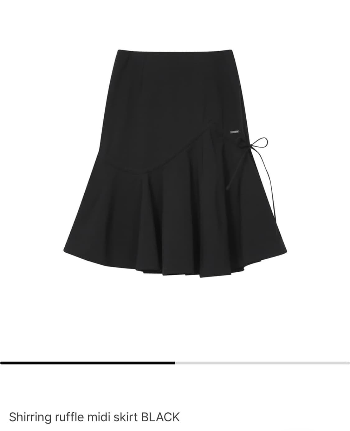 미세키서울 셔링 미디 스커트 상품이미지1